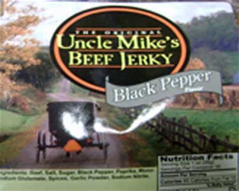 Uncle Mike S Beef Jerky Black Pepper Gluten Free