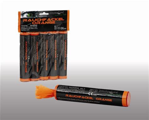 Blackboxx Rauchfackel Orange 5er Pack Feuerwerkshopschweiz Ch