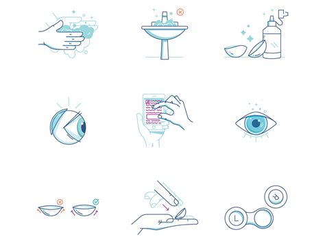 Acuvue Contacts Iconography by Kirk! Wallace on Dribbble