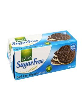 GULLON SUGAR FREE DARK CHOC DIGESTIVE BISCUITS 270G