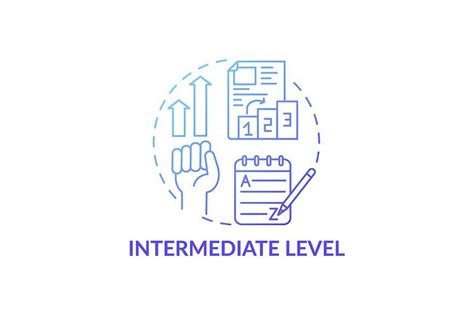 Intermediate Level Concept Icon In 2022 Elementary Reading Writing