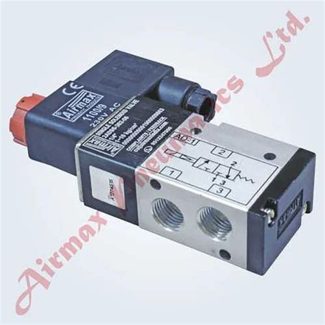 Airmax Pneumatic Valve Way Single Solenoid Valve Manufacturer