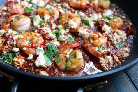 Greek Shrimp with tomato-herb sauce + broiled feta cheese ~ A Gouda Life