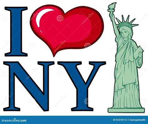 I Love New York City Poster Design Stock Vector Illustration Of