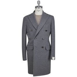 Luigi Borrelli Gray Virgin Wool Overcoat IsuiT