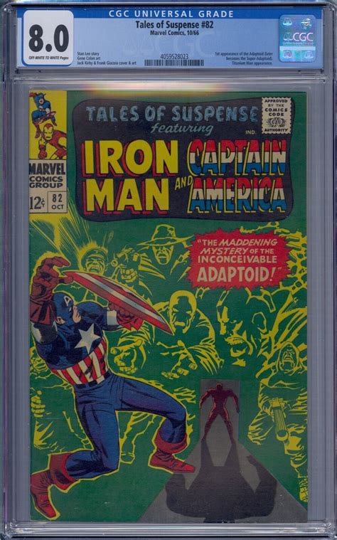 Tales Of Suspense 82 CGC 8 0 Iron MAN Captain America 1st Adaptoid