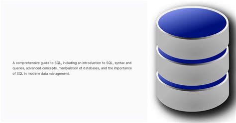 A Comprehensive Guide To Sql Including An Introduction To Sql Syntax