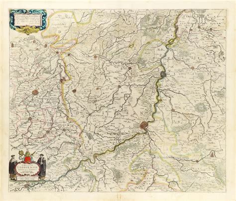 Diocese of Liège by Johannes Janssonius Sanderus Antique Maps