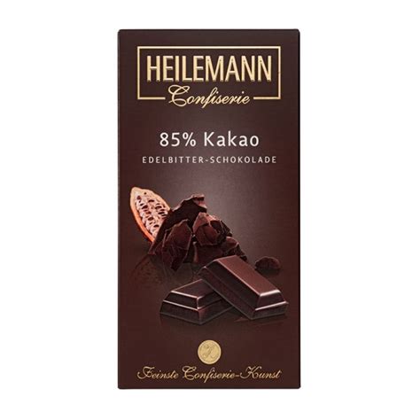 Heilemann 85 Kakao Edelbitter Schokolade 100 G Viba Heilemann Shop