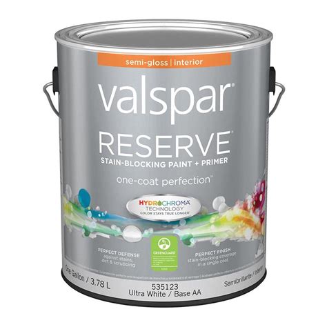 Valspar Reserve Semi Gloss Latex Interior Paint And Primer In One