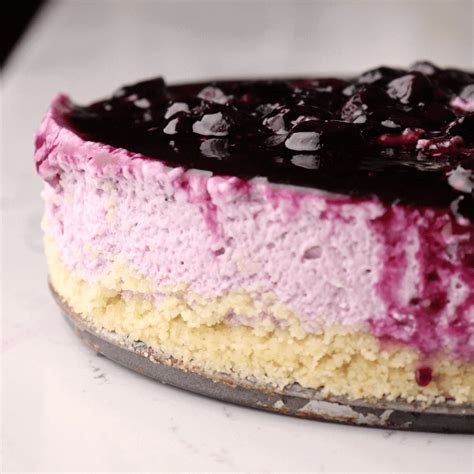 No Bake Keto Blueberry Cheesecake