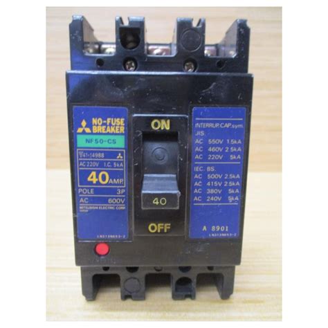 Mitsubishi Nf Cs A No Fuse Circuit Breaker Nf Cs Cracked Used