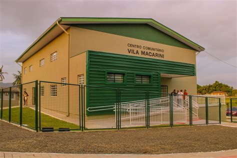 O Que É Centro Comunitário - Novo Centro Comunitário Vila Macarini é entregue | TN Sul | Portal de ...