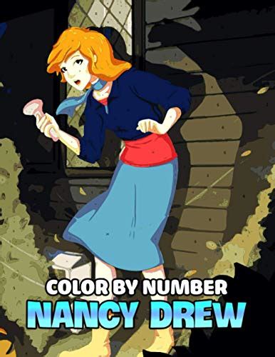 Nancy Drew Color By Number Mystery Story Detective Girl Illustration