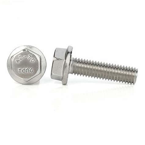 Getuscart M X Mm Flanged Hex Head Bolts Flange Hexagon Screws