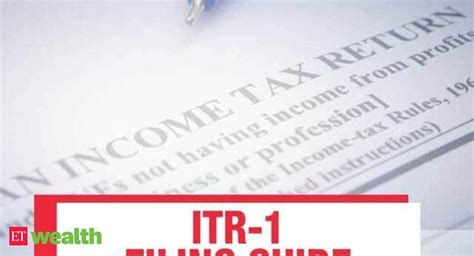 Itr 1 Itr Filing Guide How To File Itr 1 Online The Economic Times Video Et Now