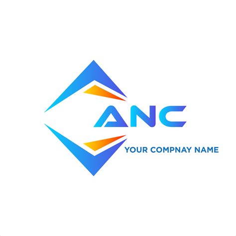 ANC abstract technology logo design on white background. ANC creative ...