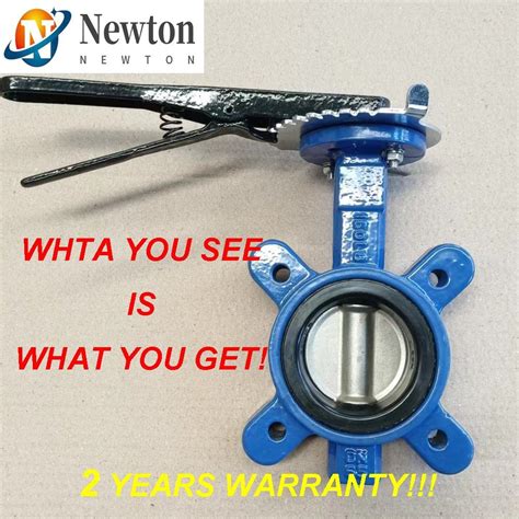 DN65 Lug Type Butterfly Valve Pn6 Di Body SS304 Disc EPDM NBR Seat