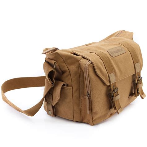 Professional DSLR Canvas Camera Bag Travel Photo Bag Single Shoulder f