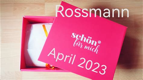 Sch N F R Mich Box April Rossmann Neuheiten Unboxing Rossmann