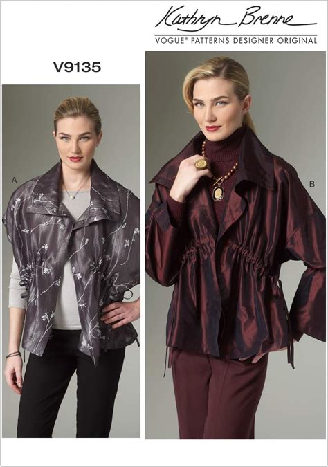 Amazon Vogue Patterns V Misses Vest And Jacket Sewing