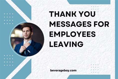 50+ Thank You Messages And Wishes For Employees Leaving - BeverageBoy