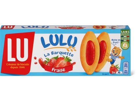 Achat LU Barquette Biscuit génois garni à la fraise Migros