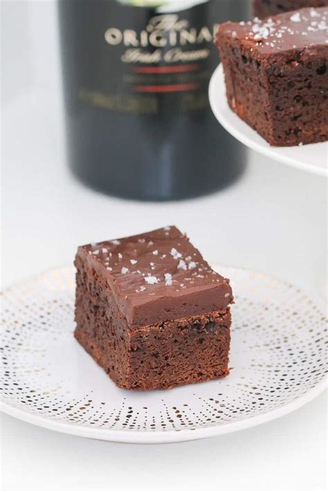 Boozy Baileys Brownies - Bake Play Smile