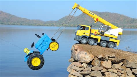 Swaraj Tractor And Ford Truck Accident Amazon River Pulling Out Crane