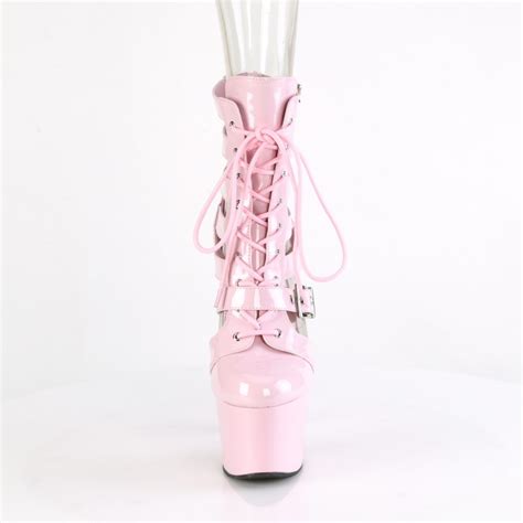 Adore Pink Cage Strap Gladiator Platform Sandal Stiletto Heel