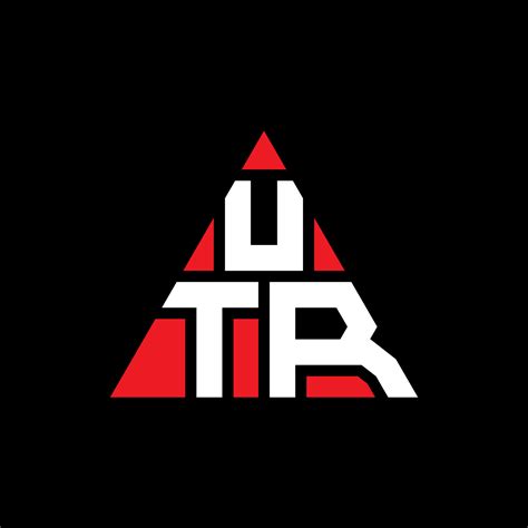 Diseño De Logotipo De Letra De Triángulo Utr Con Forma De Triángulo