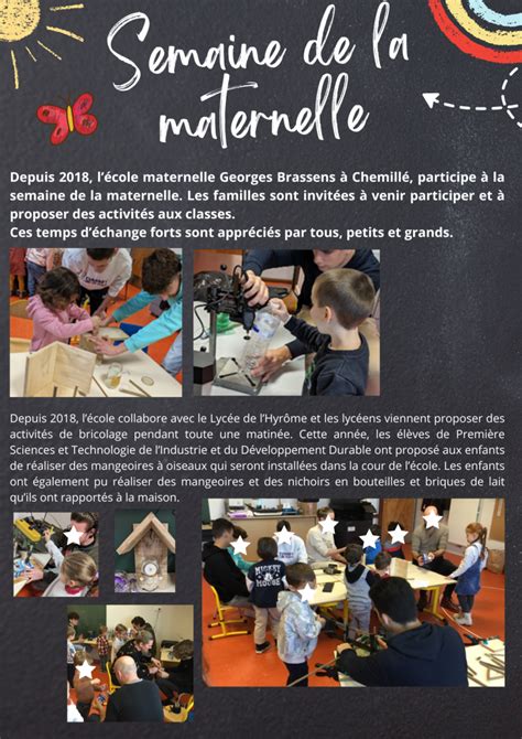 Ecole Maternelle Publique Georges Brassens Chemille En Anjou