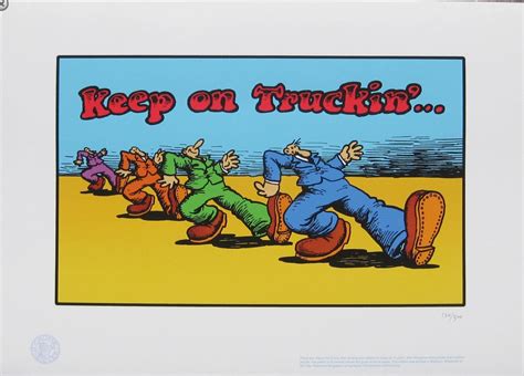 Keep On Truckin Giclee Print By Robert Crumb Rcrumb Etsy