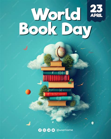 Premium Psd World Book Day Poster Template And Book Day Media Social Post