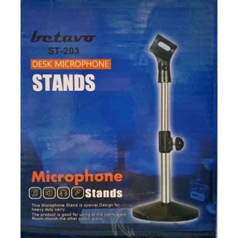 Jual Stand Mic Meja Betavo St Desk Microphone Stands Shopee Indonesia