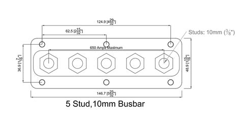 BEP Pro Installer 5 Stud Bus Bar 650A