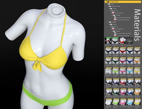 Dforce Su Summer Bikini For Genesis And Female D Models