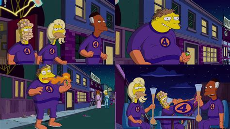 The Simpsons Homer And Friends As Fantastic Four By Dlee1293847 On