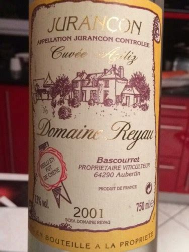 Domaine Reyau Cuvée Aziliz Jurançon Vivino US