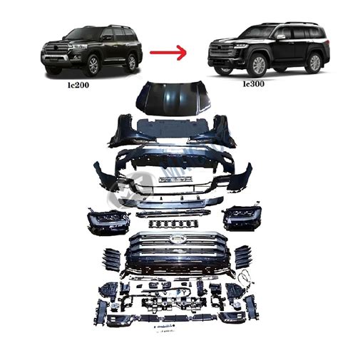 Maictop Car Accessories Front Bumper Facelift Body Kit For Land Cruiser