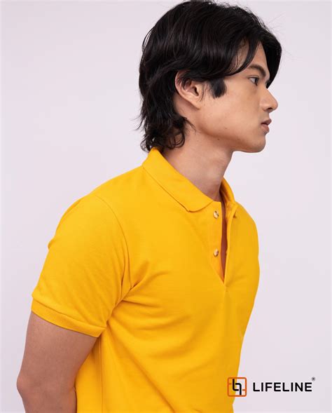 Lifeline Mens Poloshirt Gold Yellow For Sale Lifeline Shirts