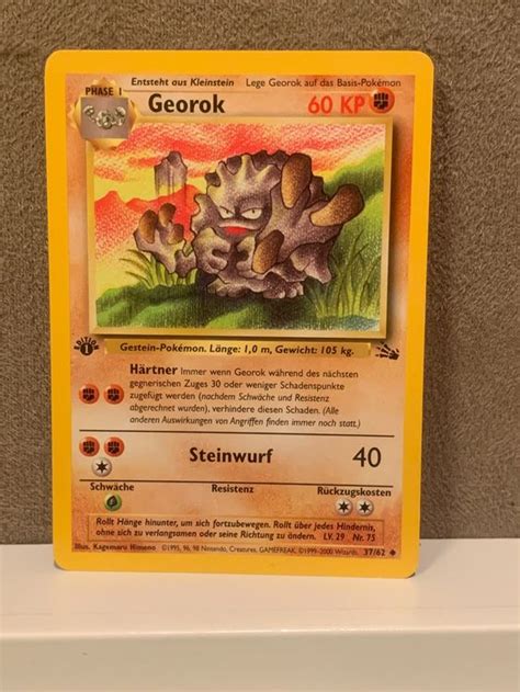 37 62 1 Edition Georok DE Pokemon Fossil Kaufen Auf Ricardo