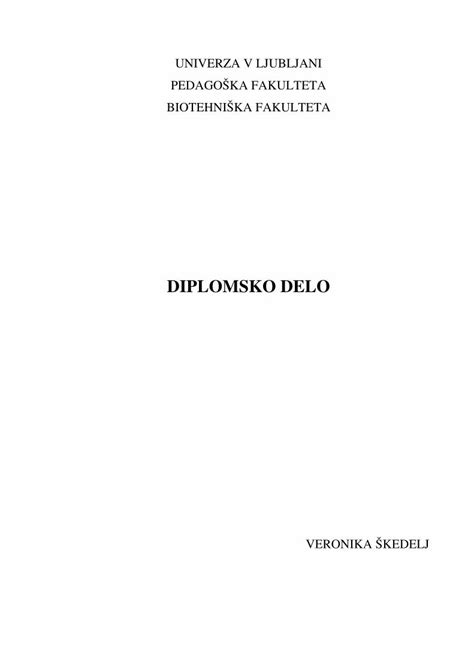 PDF DIPLOMSKO DELO Pefprints Pef Uni Lj Sipefprints Pef Uni Lj Si