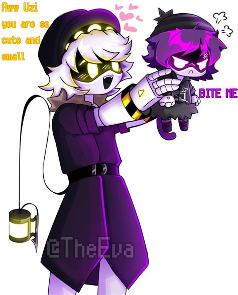 N And Kitten Uzi Artwork By Theeva R Lvanimation