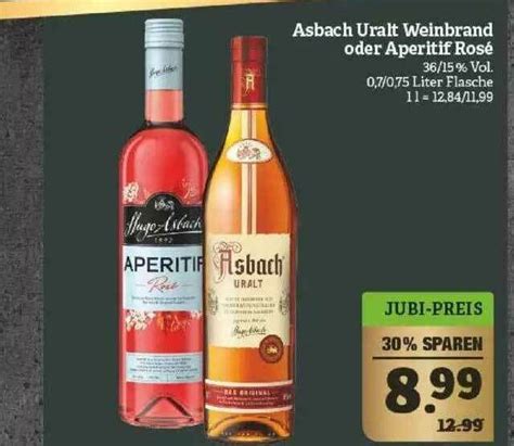 Asbach Uralt Weinbrand Oder Aperitif Rosé Angebot bei Marktkauf