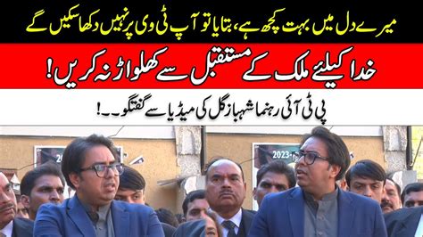 Pti Leader Shahbaz Gill Media Talk Youtube