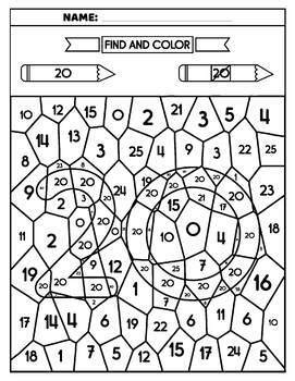 Color By Number Worksheet Color By Code Worksheets And Teaching Materials