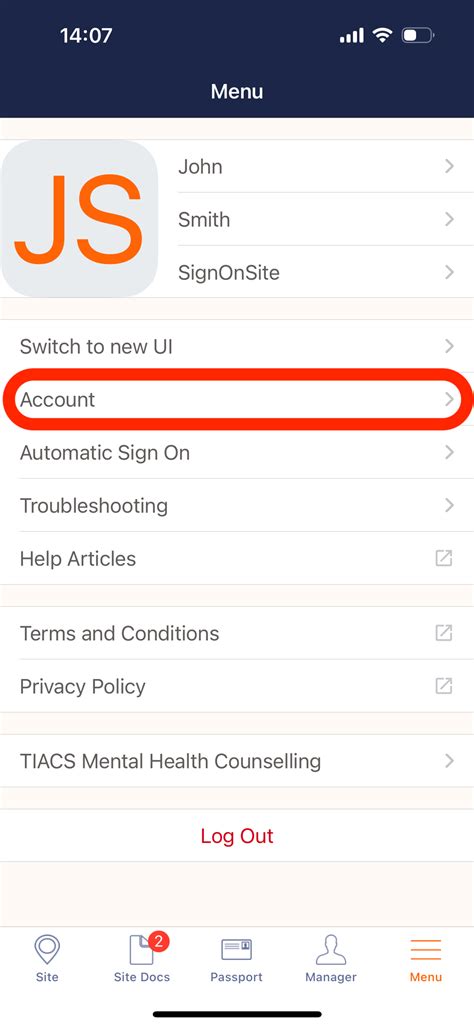 updating  account details