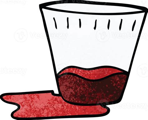 Cartoon Doodle Of A Spilt Drink 45148728 Png