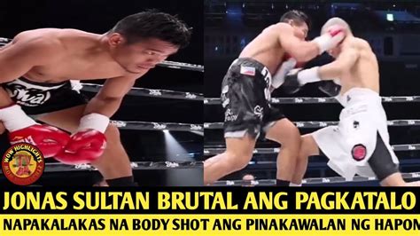 Pinoy Na Si Jonas Sultan Brutal Ang Pagkatalo Kontra Hapon Round K O